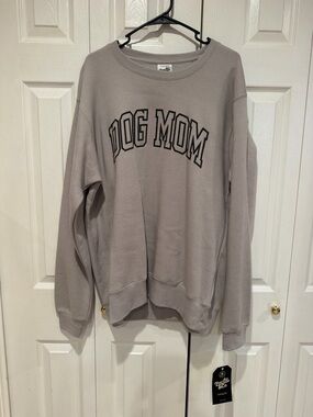Dog Mom Crewneck Sweatshirt - Taupe by Treasure & Bond